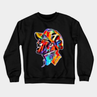 Stevie Wonder in Pop Art Glow Crewneck Sweatshirt